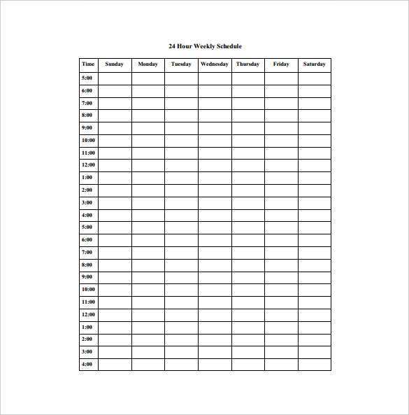 Weekly Cooking Class Schedule PDF Free Download