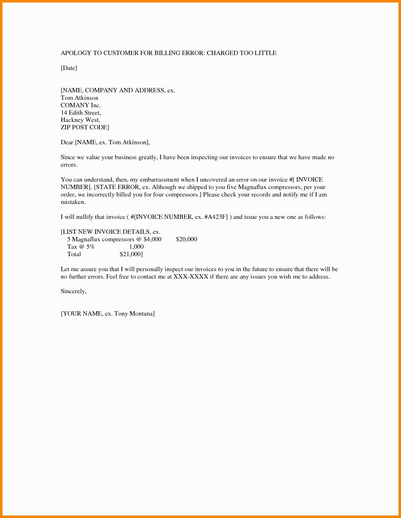 Incorrect Invoice Email Template Cards Design Templates