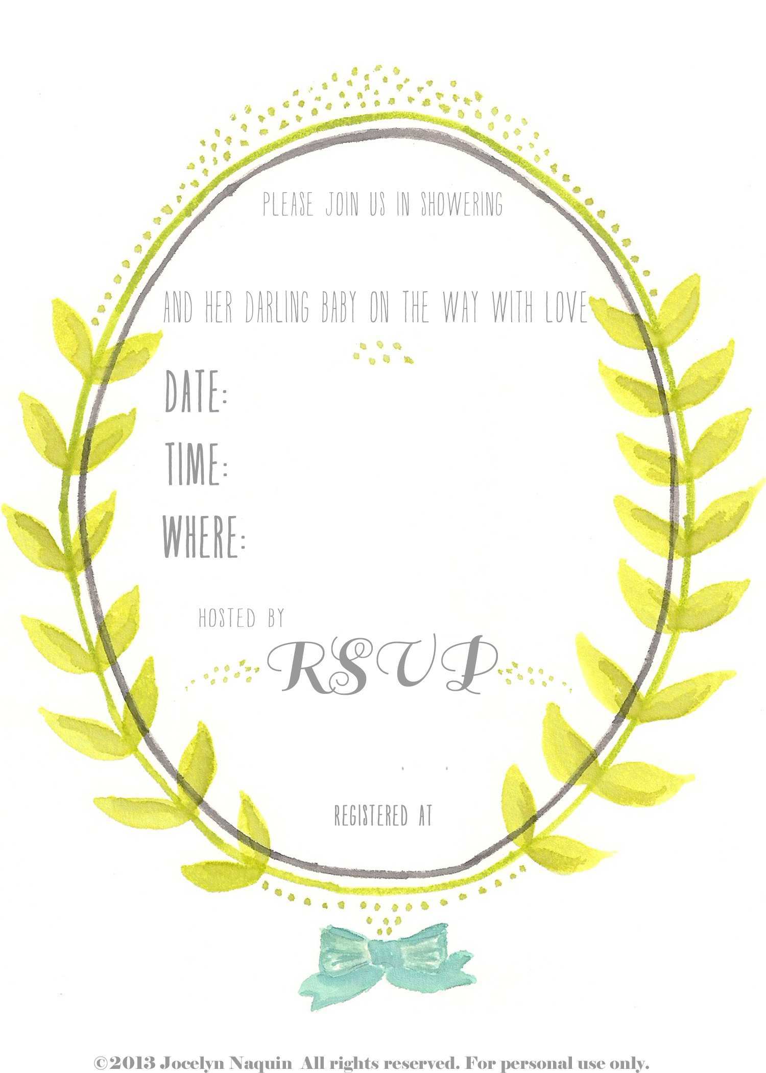 42 Printable Fill In Blank Invitations Formating by Fill In Blank