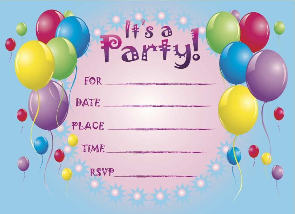 Virtual Birthday Invitation Template Cards Design Templates