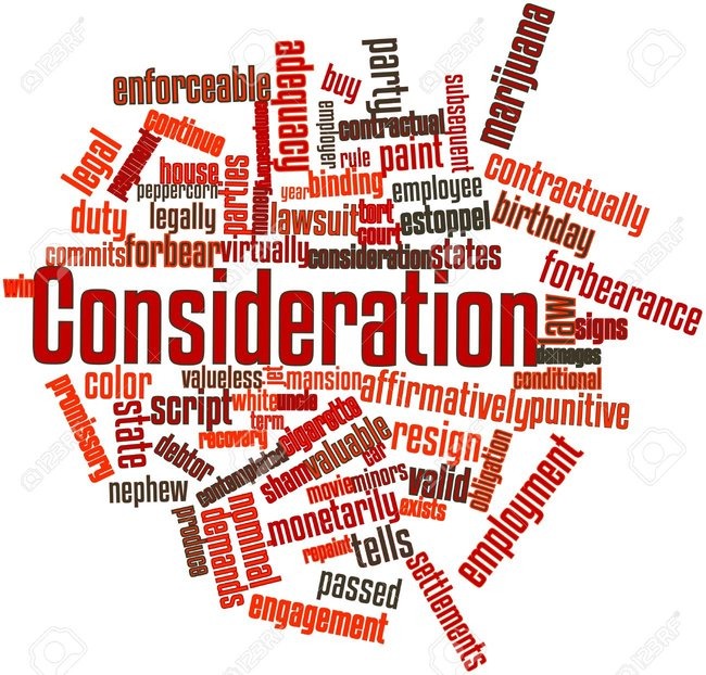 Draft On Consideration And Exception To Consideration