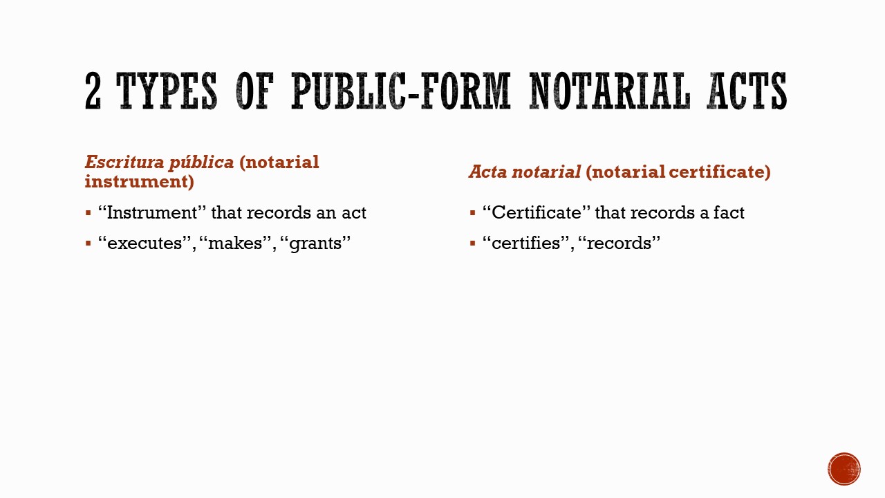 Translating notary terms 3 How to translate the names of Spanish