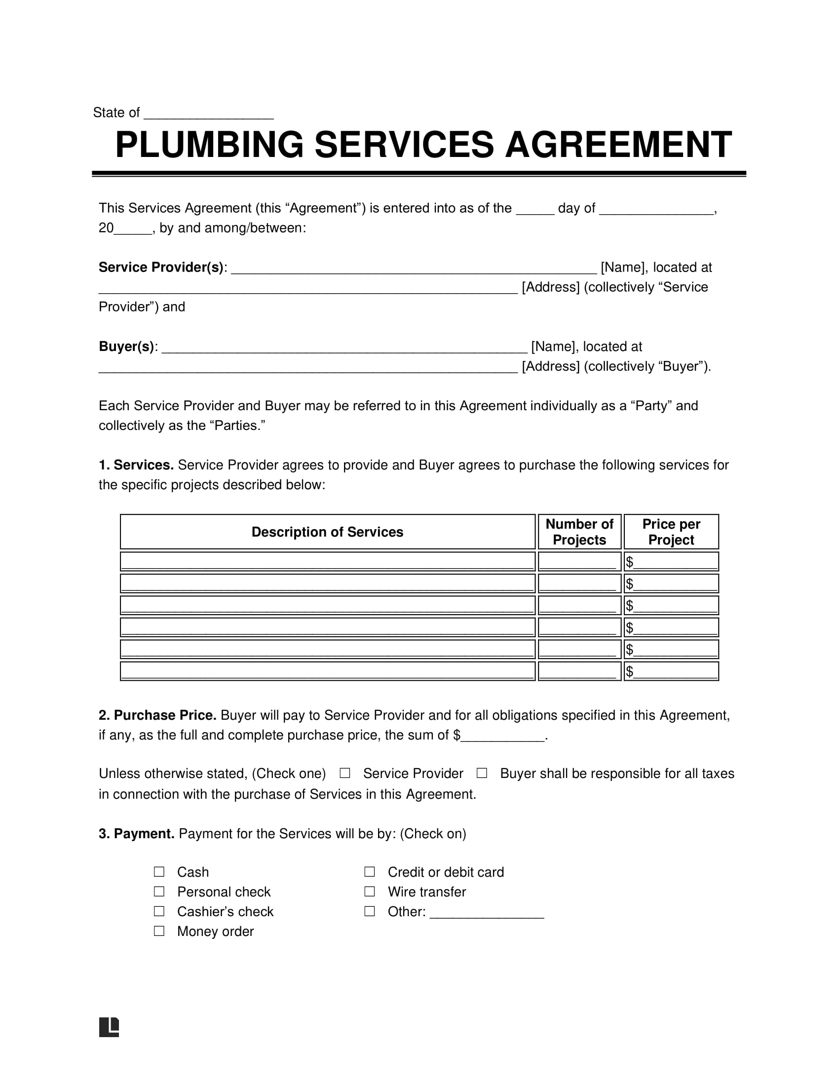 Plumber Invoice Template