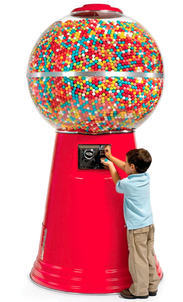 Giant Gumball dispenser Lega Nerd