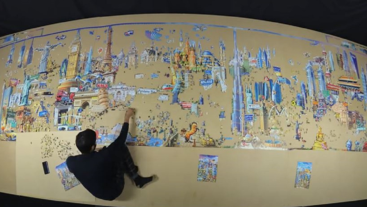 Watch The World's Largest Jigsaw Puzzle Come Together Nerdist