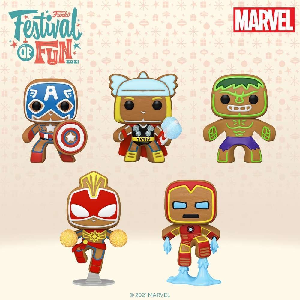 Marvel Heroes Get Gingerbread Style Funko Pop! Figures Nerdist