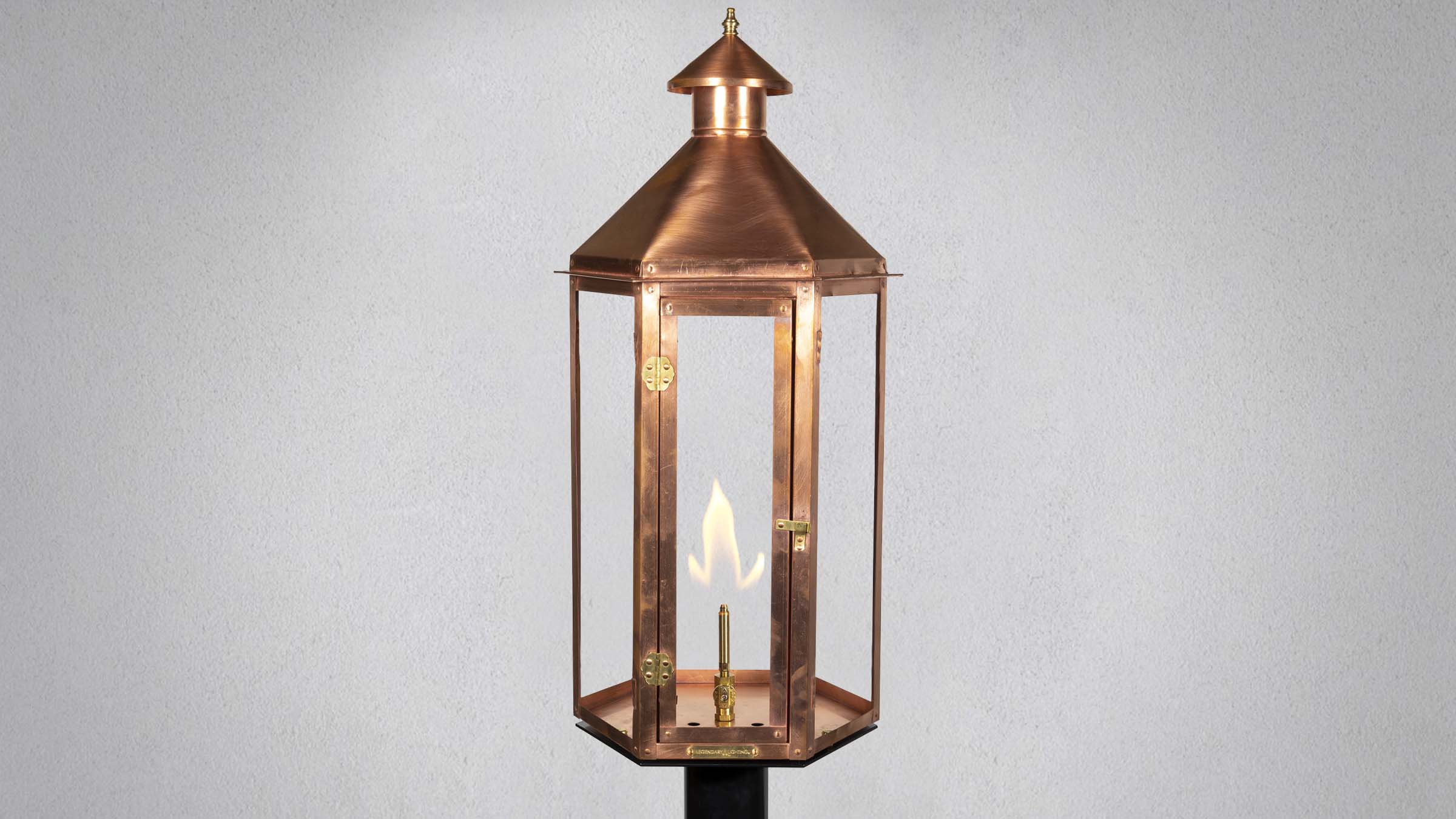 Neptune Legendary Lighting Gas & Electric Copper Lanterns
