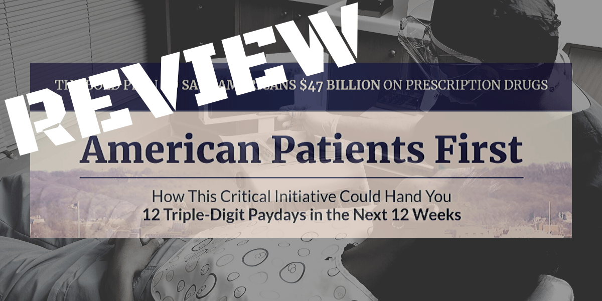 Michael Robinson’s “American Patients First” Teaser Review