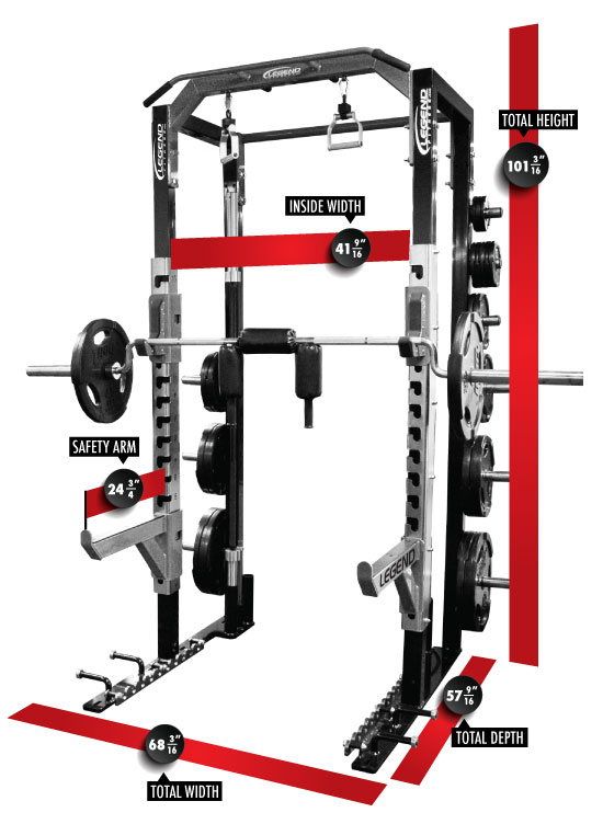 Pro Series Modular Half Cage Legend Fitness Legend Fitness