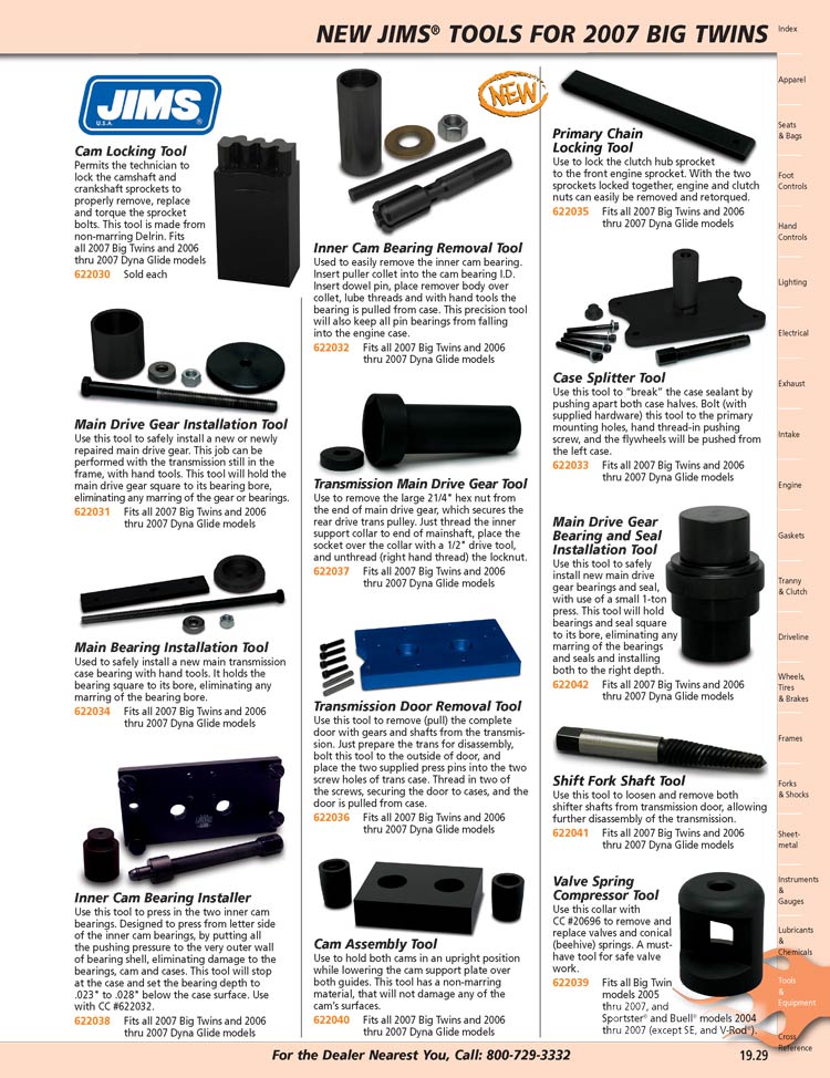 American Legend Motorcycles Specialty Tools for Engines