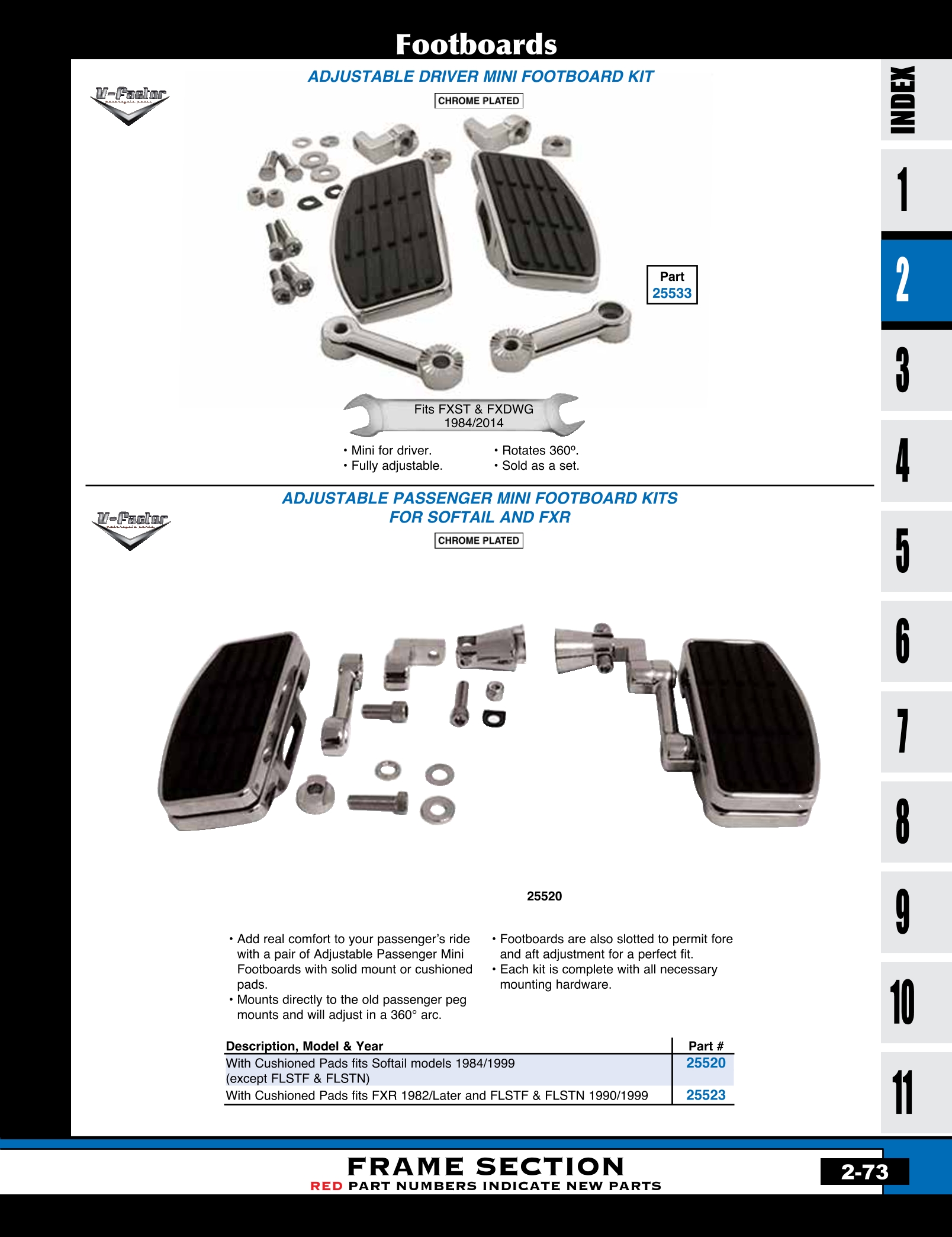 Discount Floorboards and Mounts from MidUSA for Harley Davidson