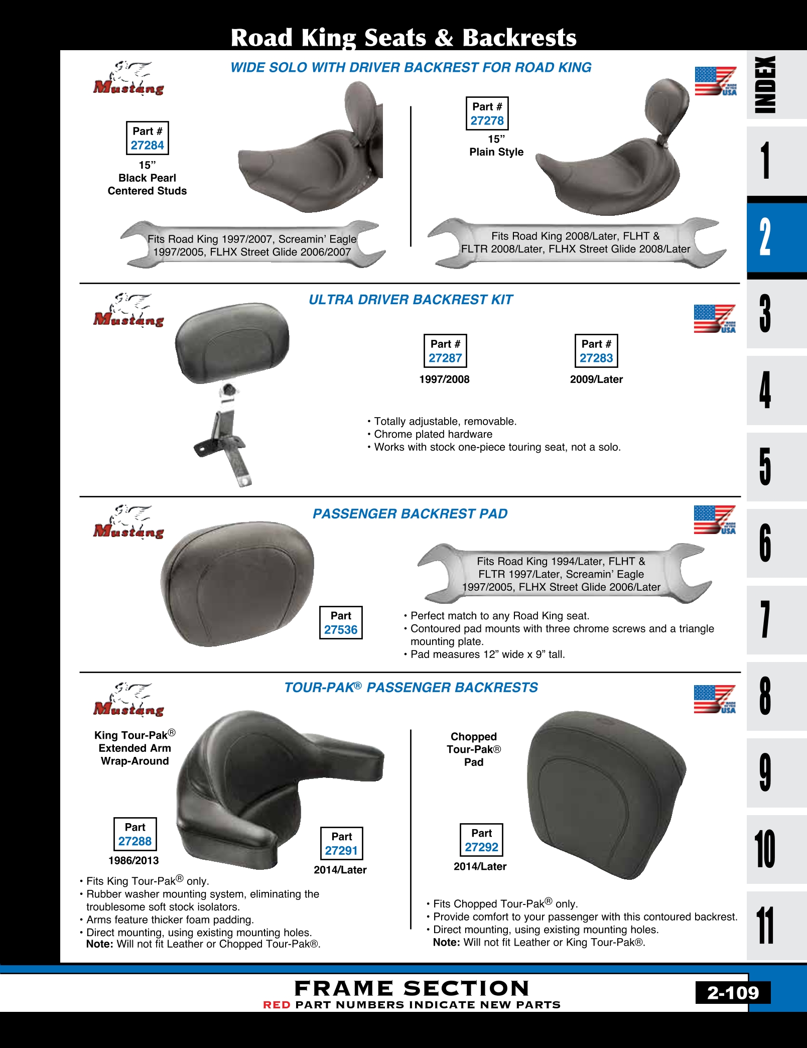 Discount MidUSA Seats and Pillion Pads for Harley Davidson