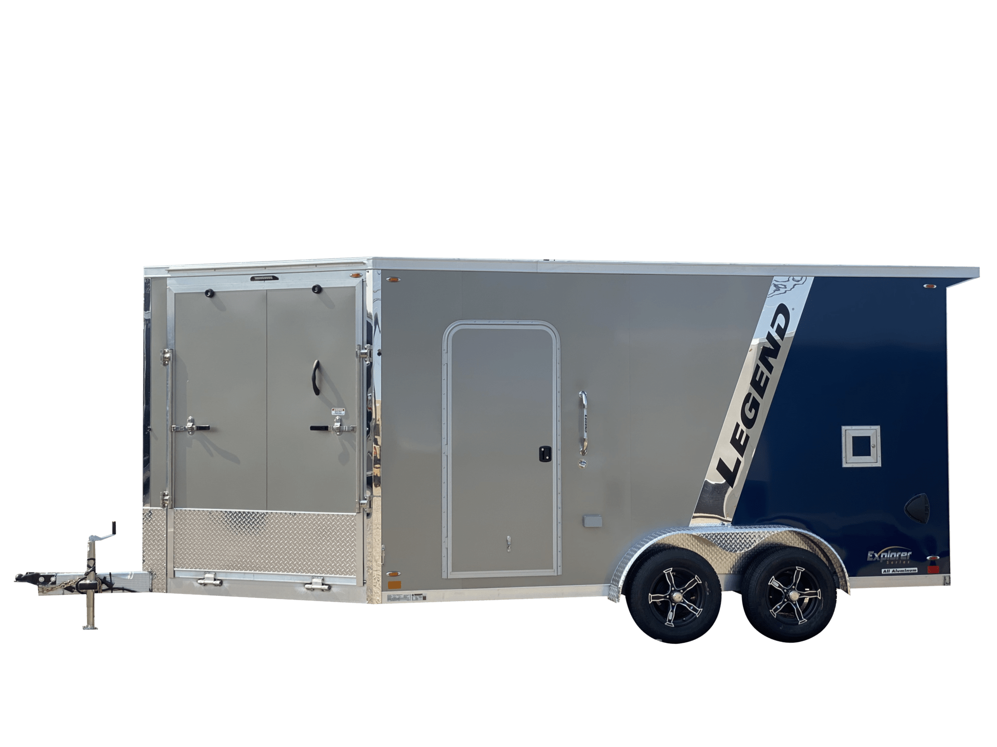Explorer Snow 7.5ft Wide Aluminum Enclosed Snow Trailer