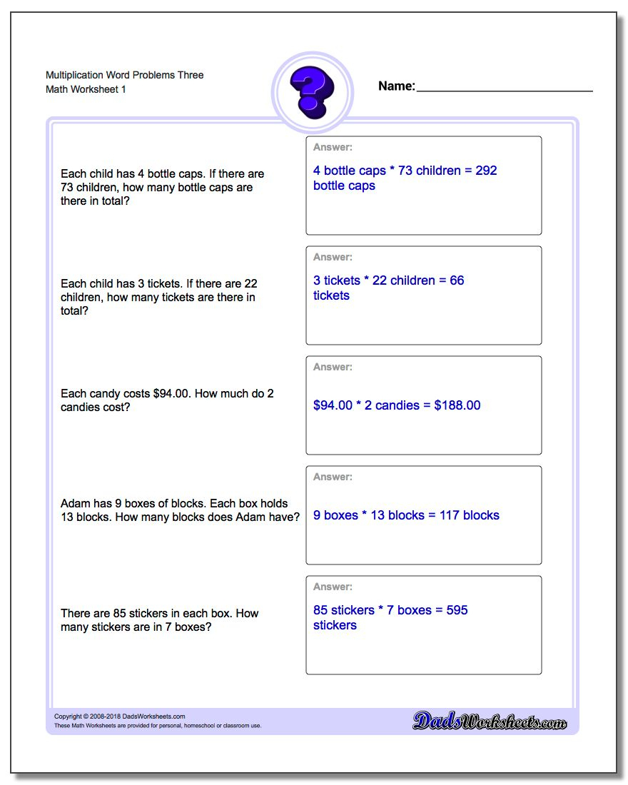 Basic Multiplication Printable Worksheets - Printable Worksheets