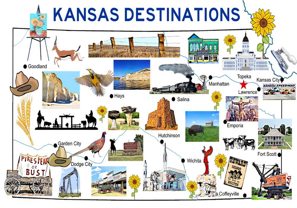 Places and Destinations in Kansas Legends of Kansas