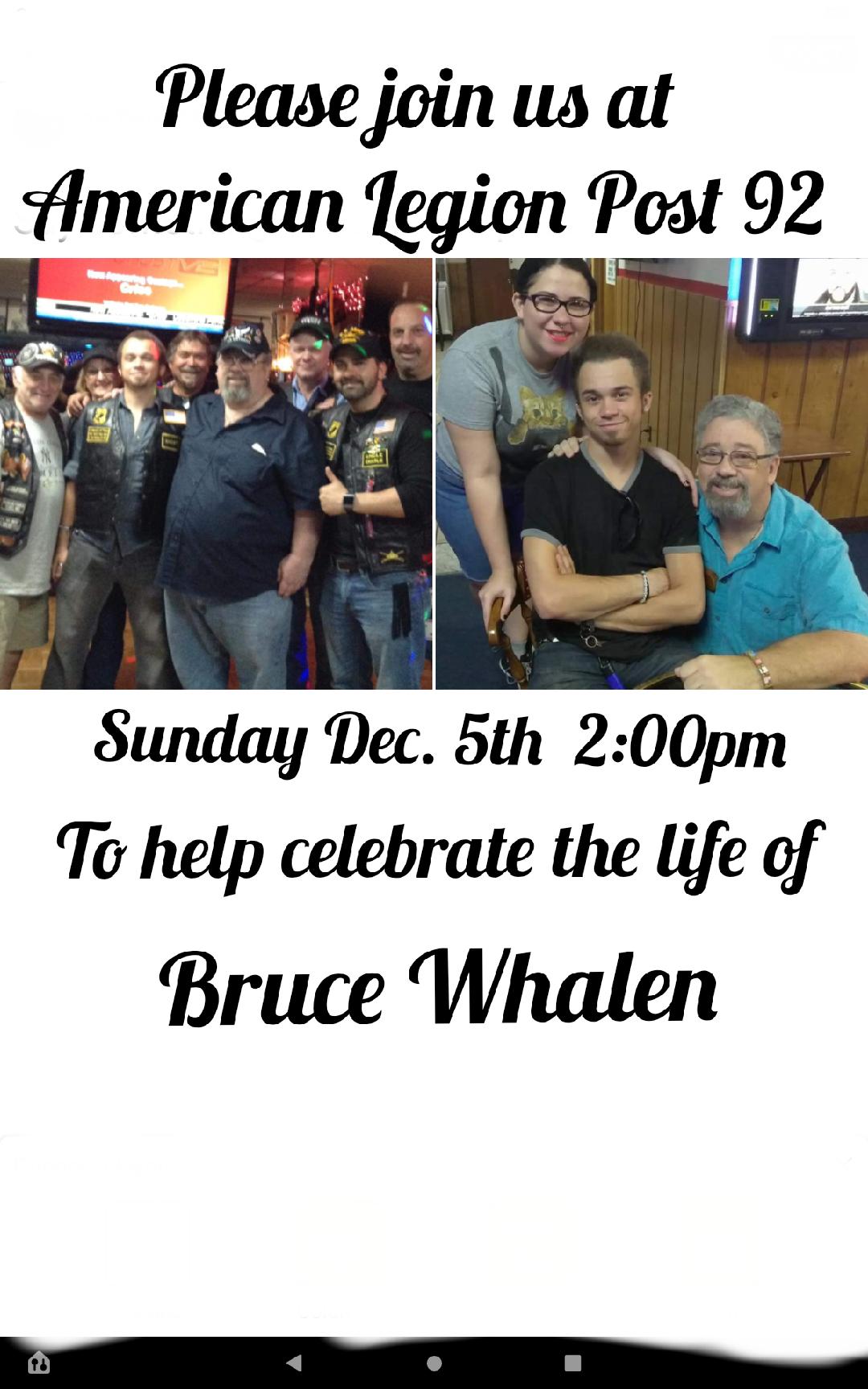 Bruce Whalen American Legion Post 92 Official Site