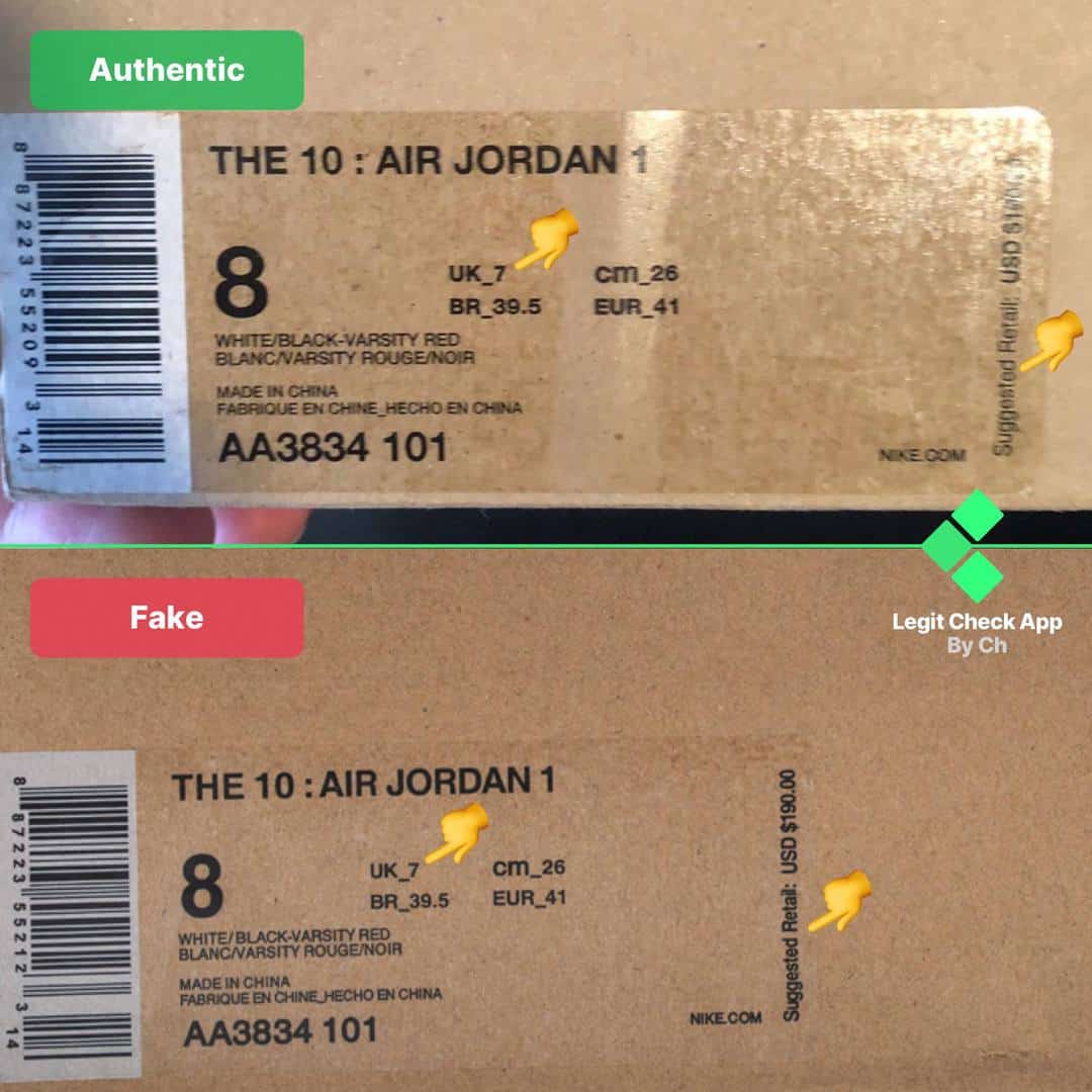How To Spot Fake OffWhite Air Jordan 1 Chicago Real Vs Fake OW AJ1