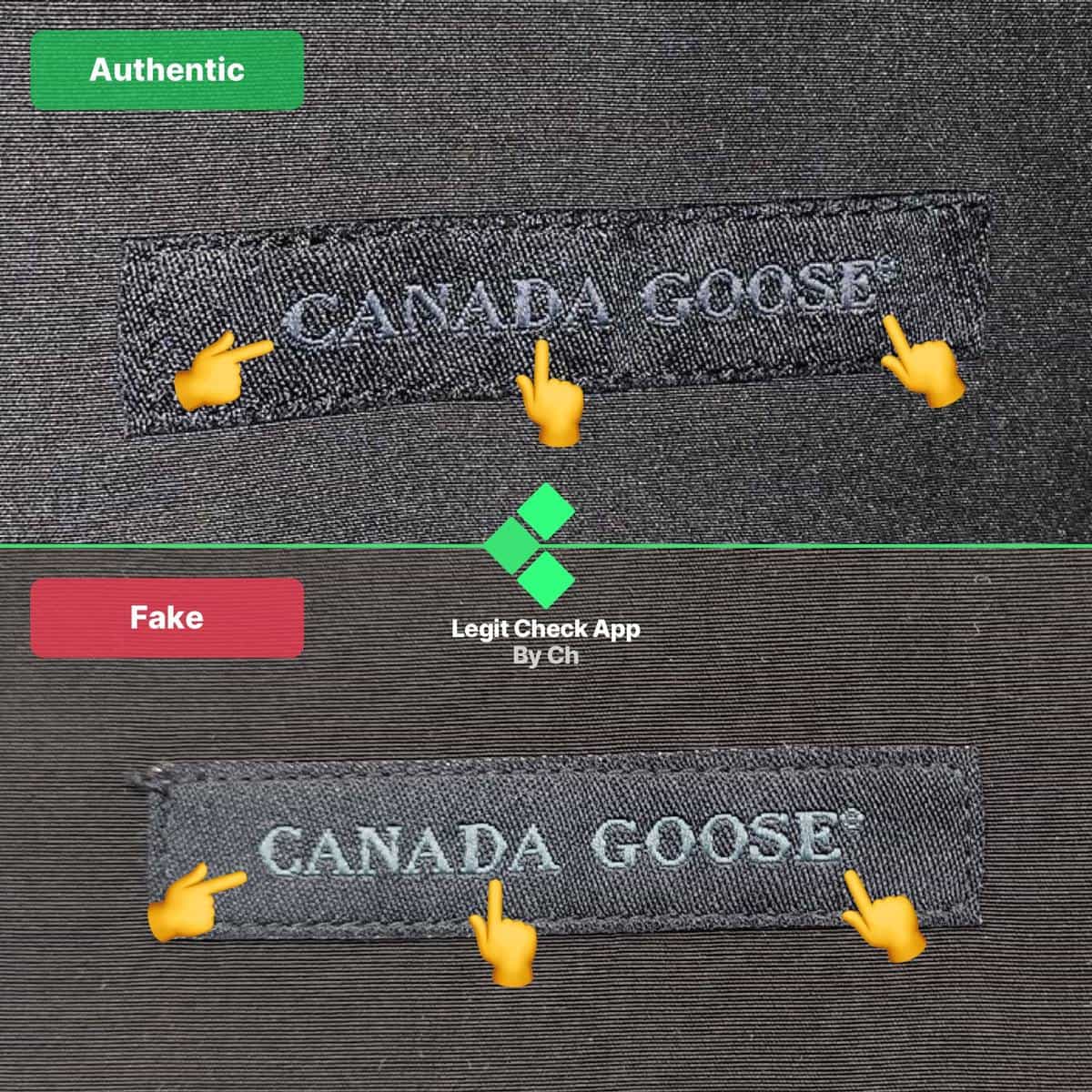How To Tell Real Vs Fake Canada Goose Black Label Items Legit Check By Ch