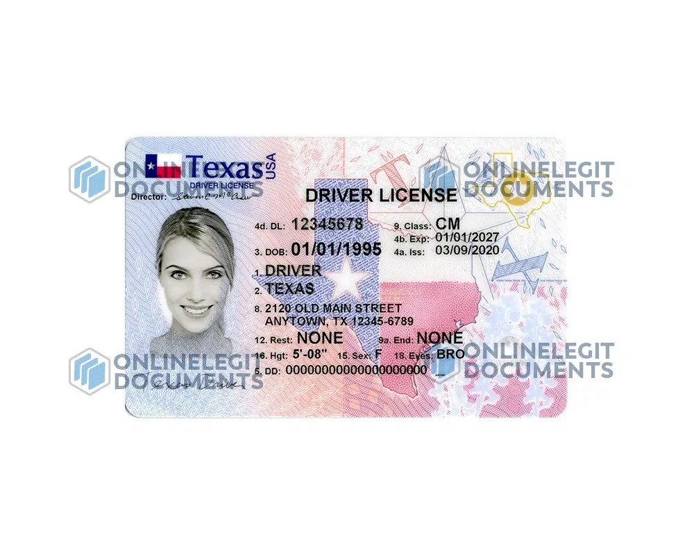 Texas Driver License Legitcleandocs