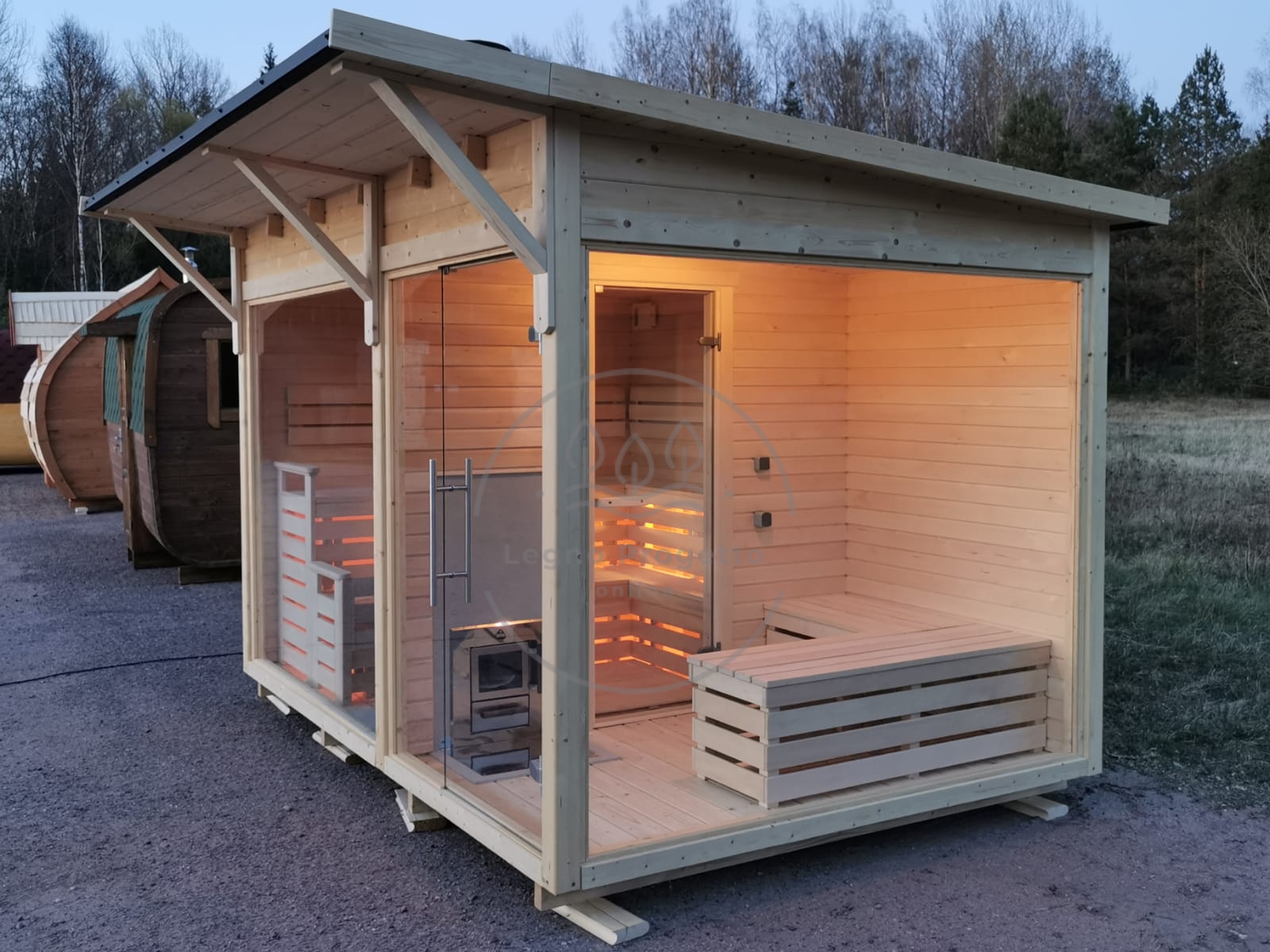 Sauna da esterno moderna