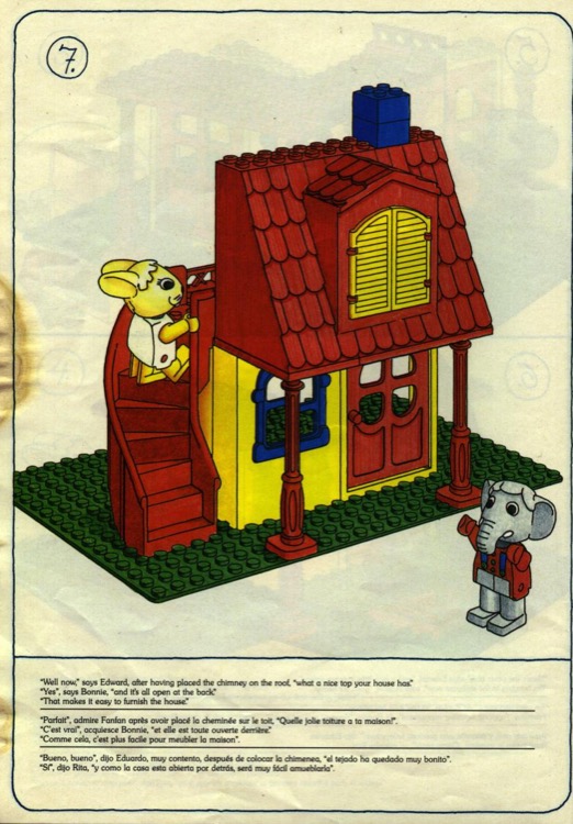 LEGO Instructions for set 3674 Bonnie Bunny's New House, Fabuland {None}