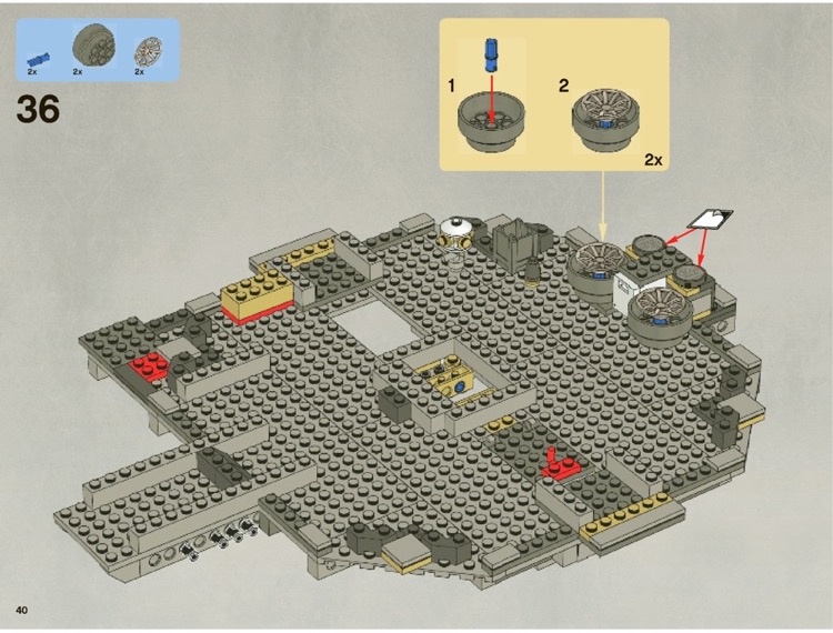 LEGO Instructions for set 7965 Millennium Falcon, Star Wars - Episode IV