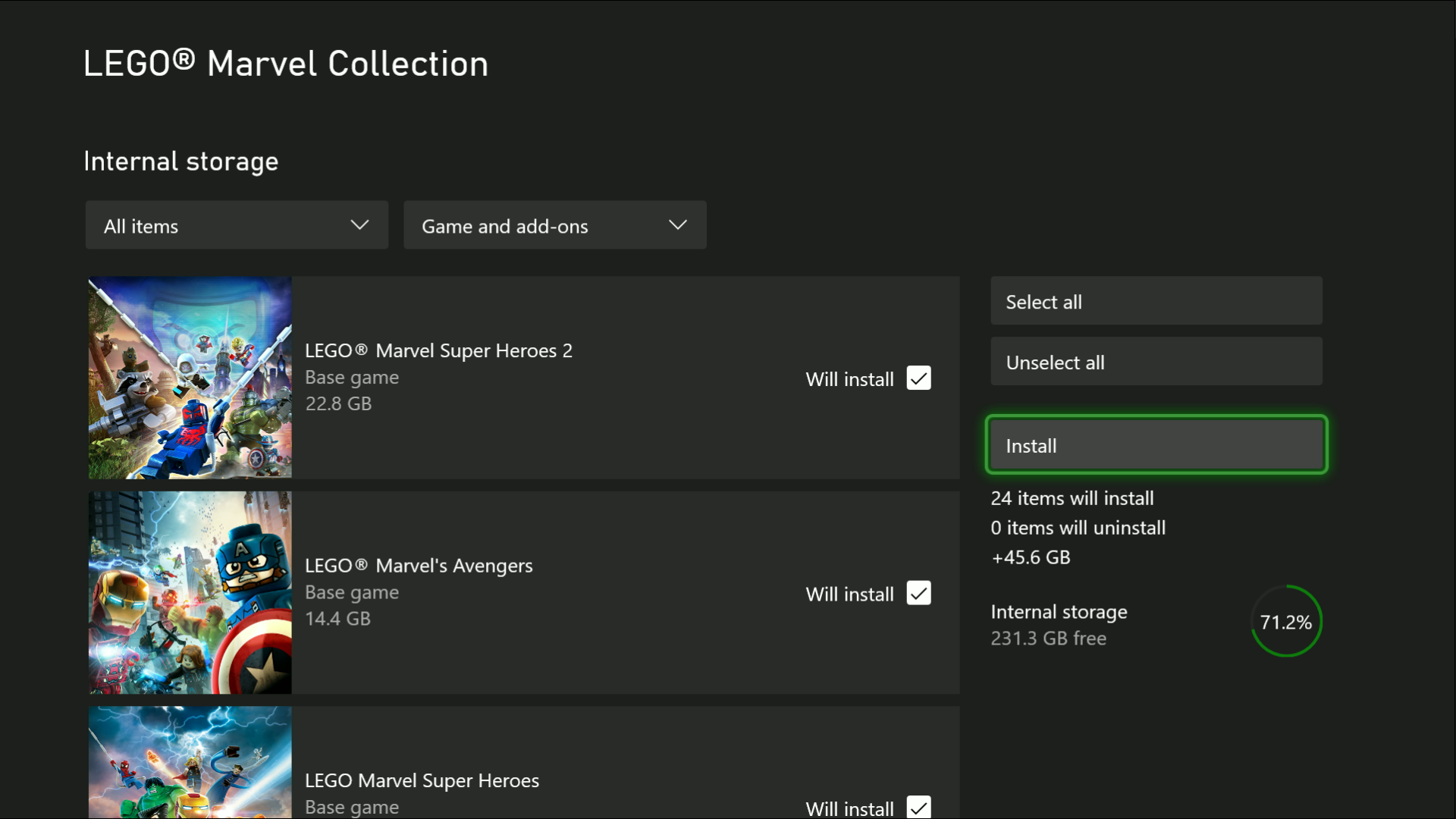 LEGO Marvel Collection Physical Release Installation LEGO Games