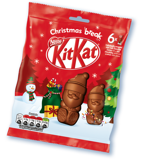 Kitkat Christmas Trees KitKat launched “Christmas Limited Edition Chocolates” as Santa Claus