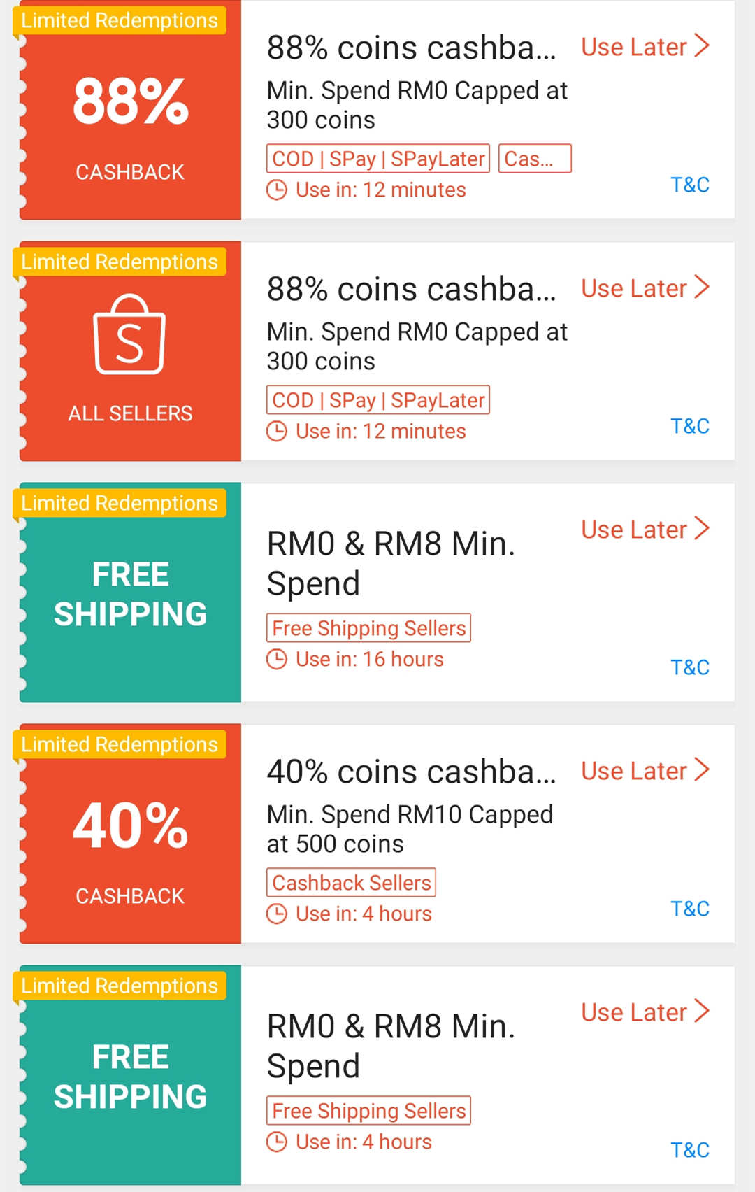 Shopee Offers at Least 3 Free Shipping and Cash Back Coupons on