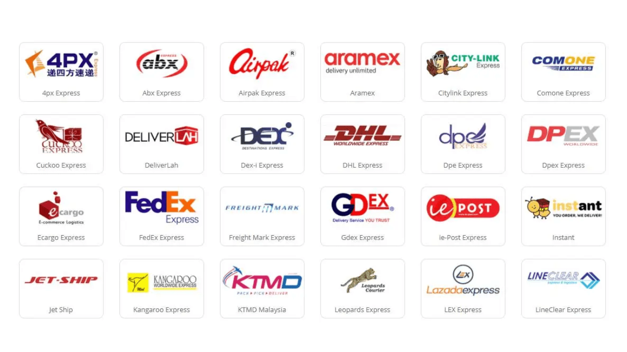 Last mailing date before the Chinese New Year for various domestic courier companies. Leh Leo