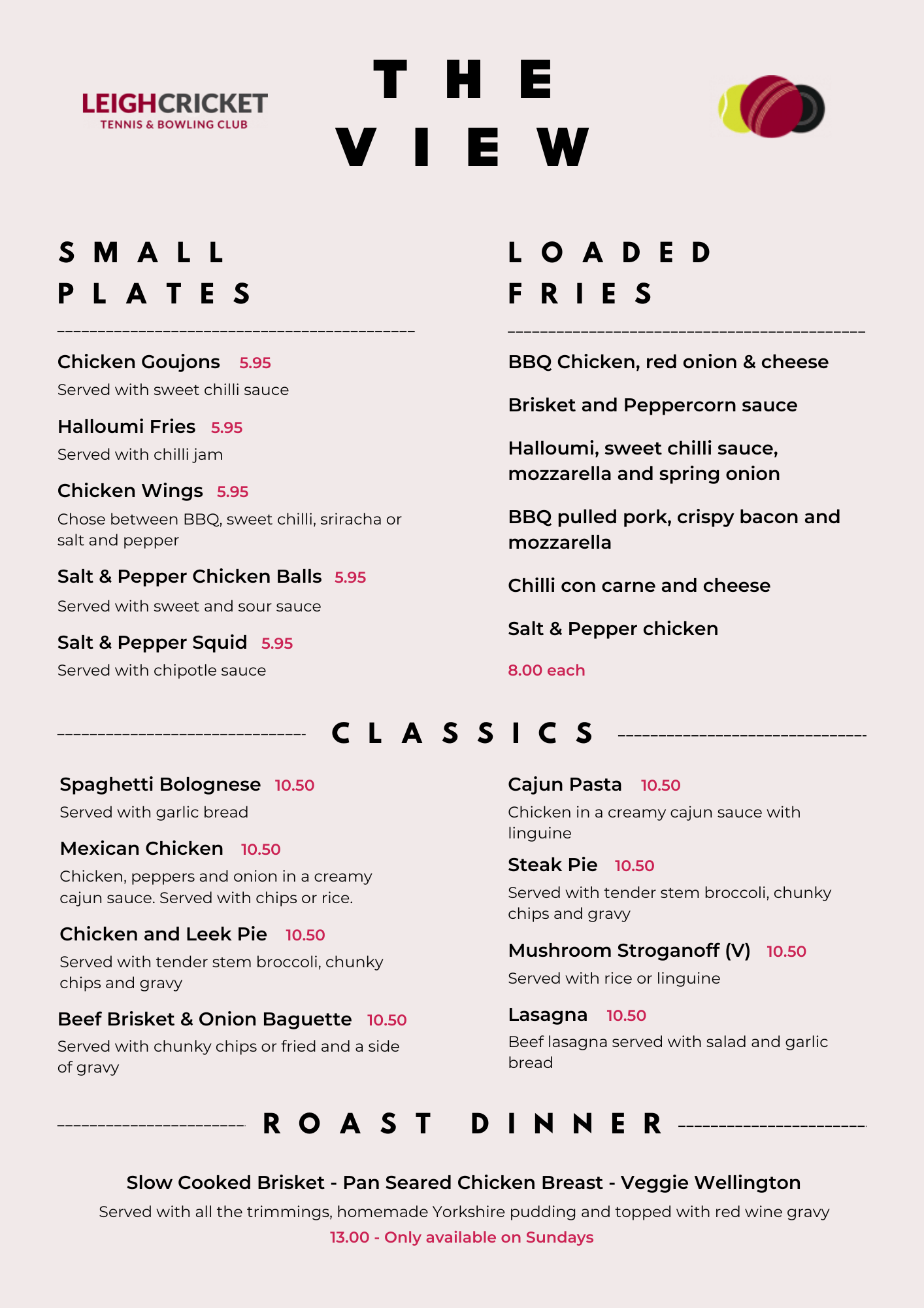 Eat and Drink at Leigh Cricket Club Leigh Cricket Club