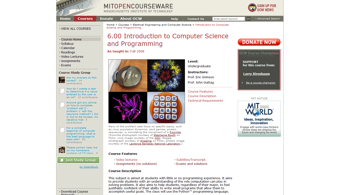 MIT OpenCourseWare Electrical Engineering and Computer
