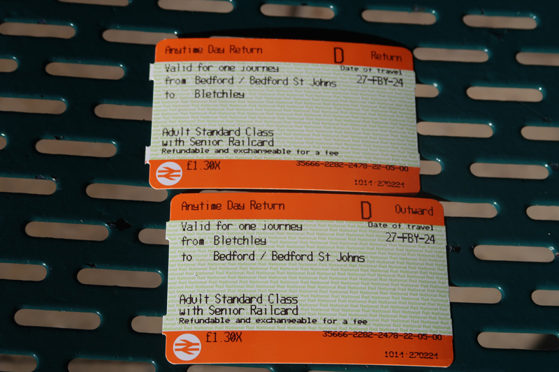 Bedford Bletchley bargain fares, 2024 Leighton Lists