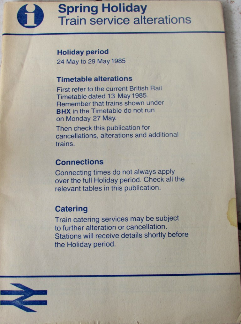 May 85 Reliefs Leighton Lists