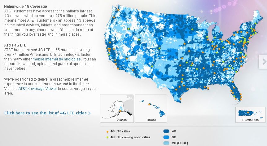 Att Lte Coverage Map FAQ Where is AT&T LTE available?