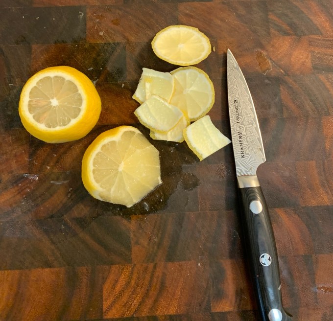 Make lemon pulp, not lemon juice Later On