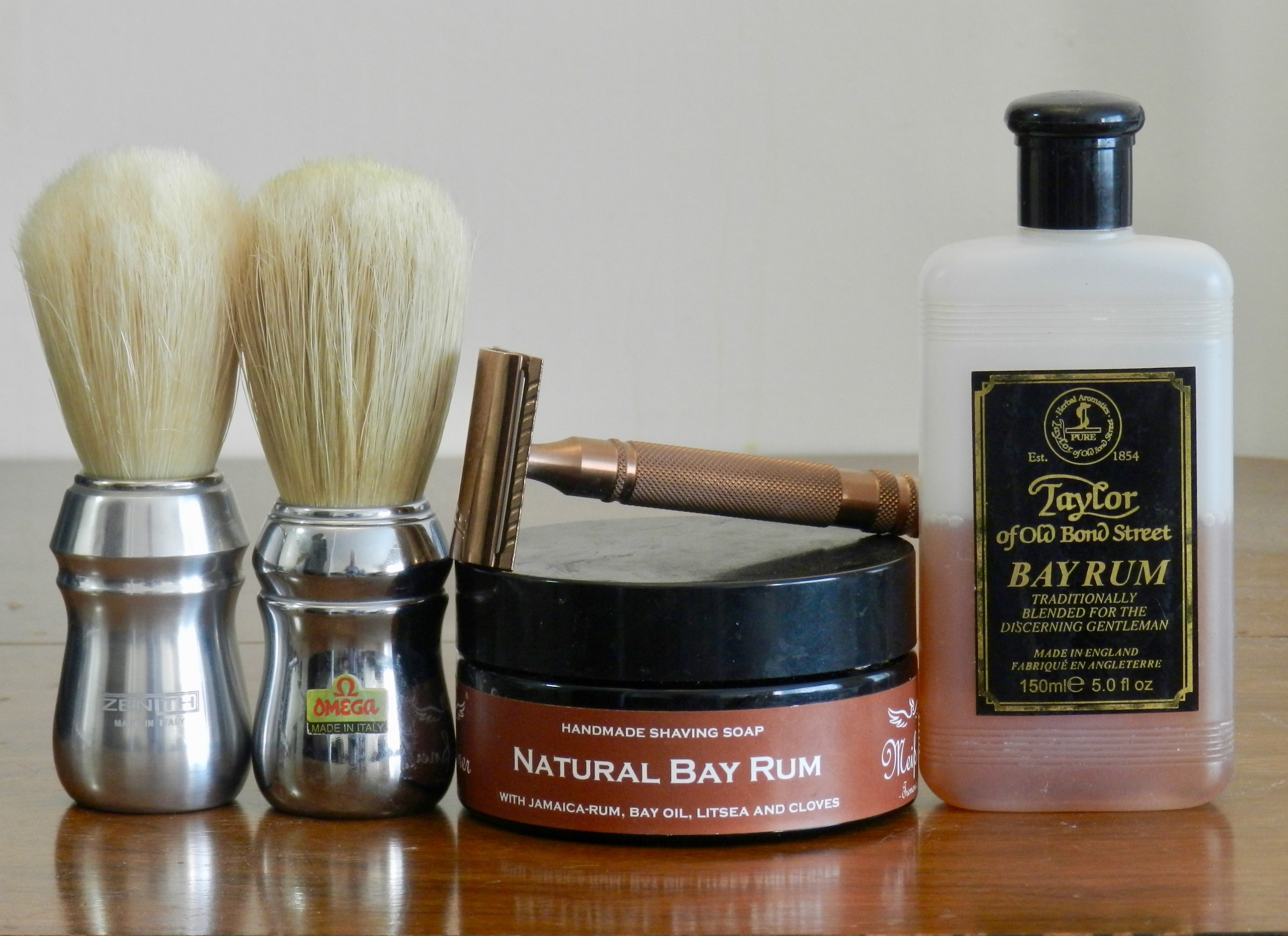 Comparing brushes — and a cleaning realization (plus a great shave