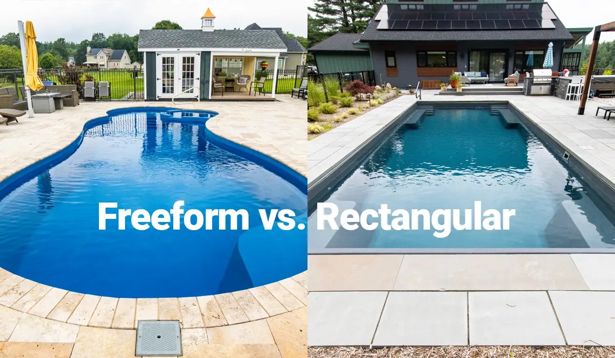 Choosing Between Freeform or a Rectangular Pool Leisure Pools USA