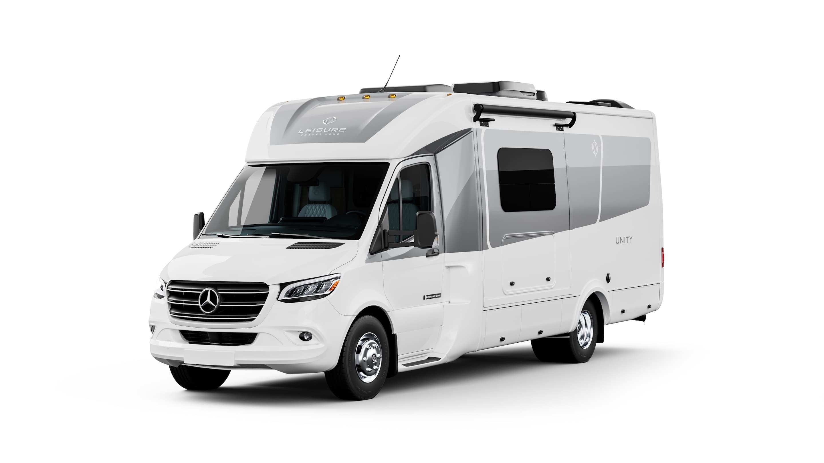 2025 Unity Corner Bed with Leisure Lounge Leisure Travel Vans