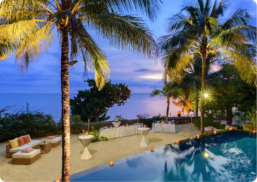 The 14 bedroom imperial beach villa with pools, jet pools & hammams