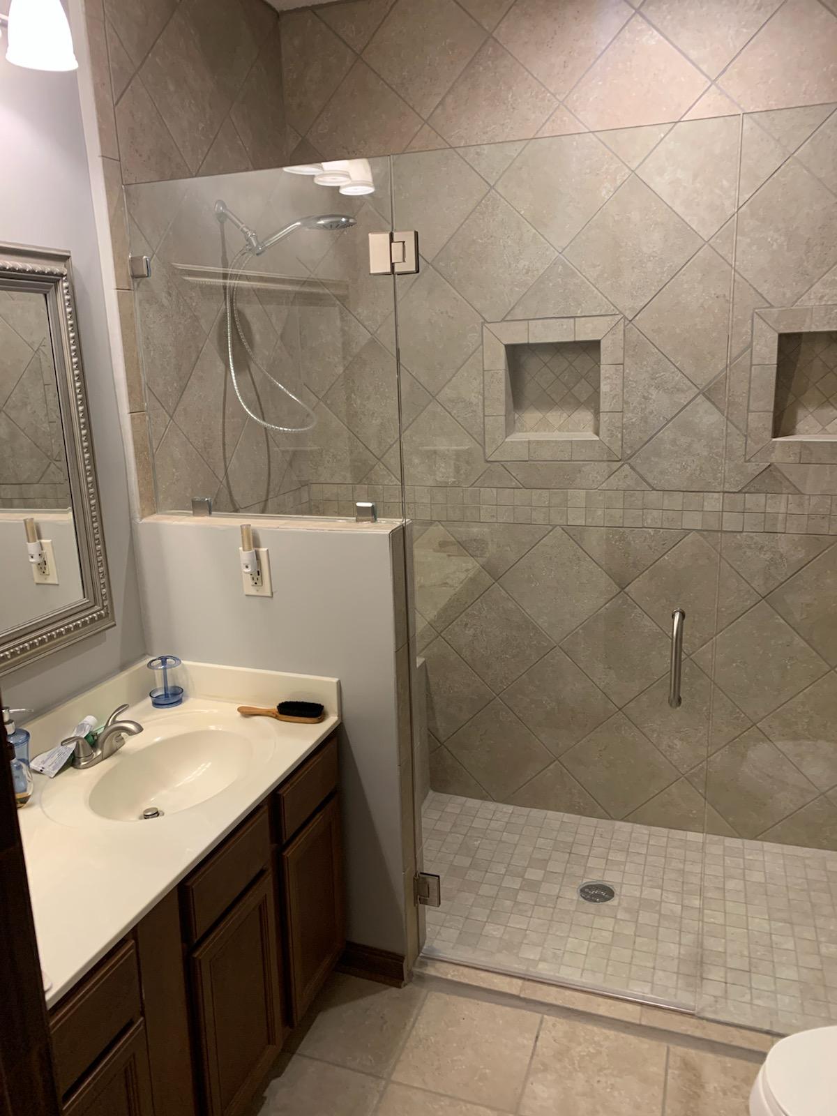 Inline Shower Doors Atlanta, Roswell & Marietta, GA LeJeune Shower