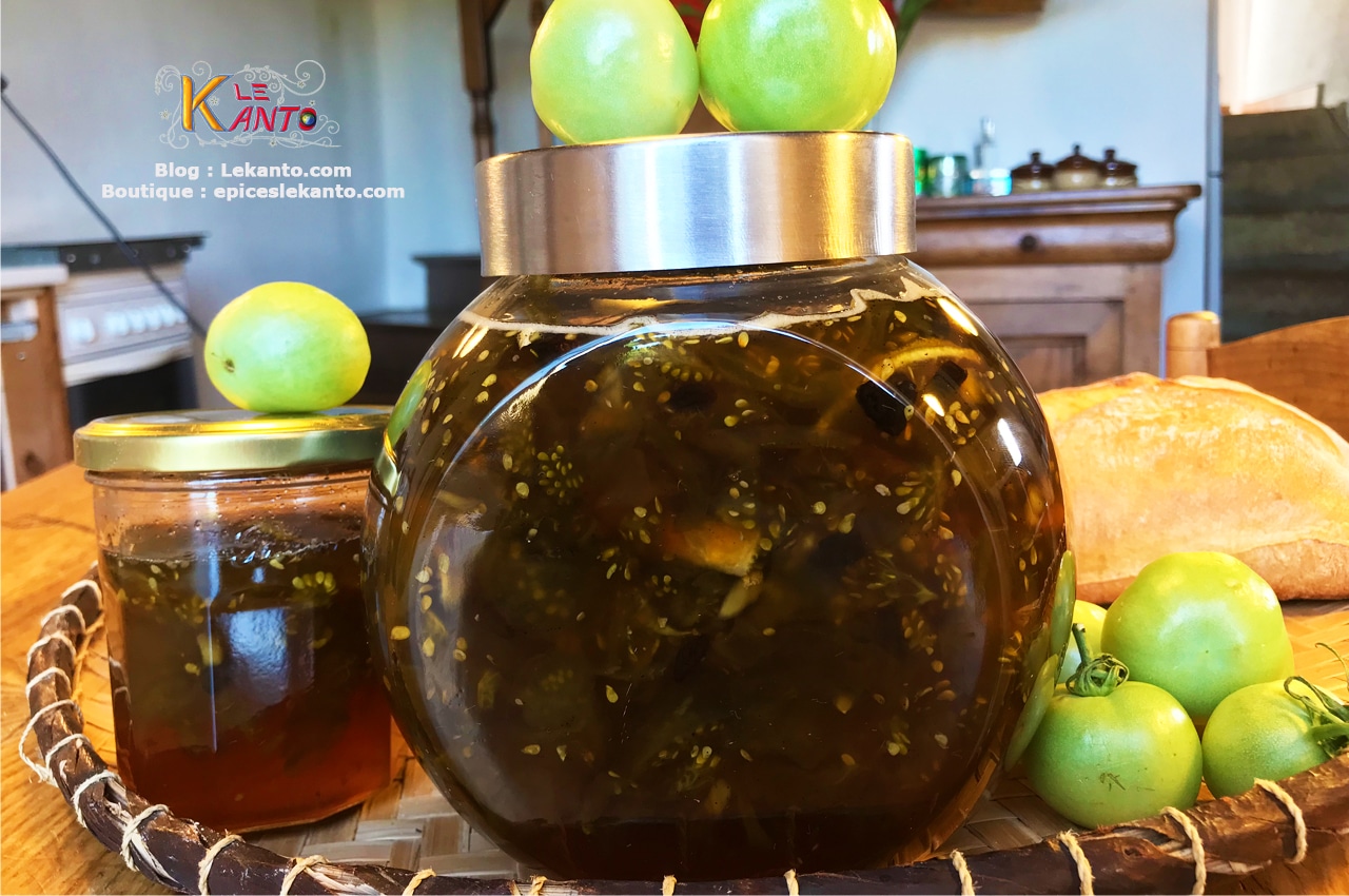 confiture de tomates vertes aux épices