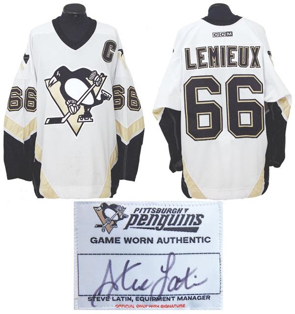 3182003 Mario Lemieux Game Worn Jersey