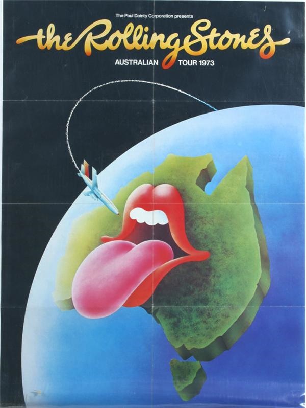 1973 Rolling Stones Australian Tour Poster