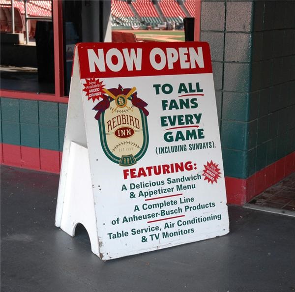 Redbird Inn Floor Sign