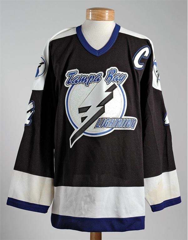 20002001 Vincent Lecavalier Tampa Bay Lightning Game Worn Jersey