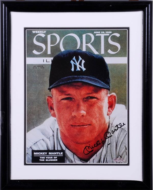 Mickey Mantle Signed Sports Illustrated Cover UDA