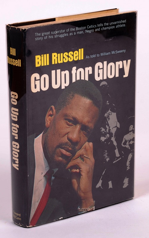 Bill Russell Vintage Signed "Go Up For Glory" 1st Ed Hardcover Book