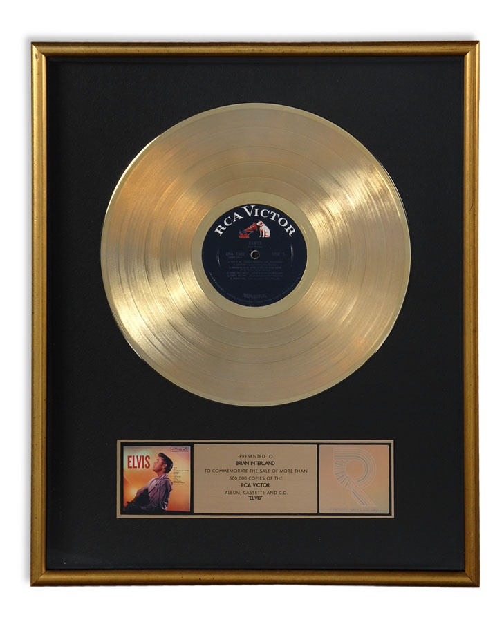 Elvis Presley "Elvis" Gold Record