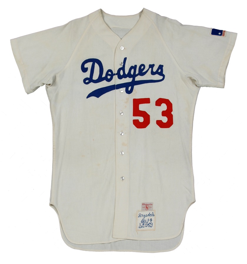 1969 Don Drysdale Los Angeles Dodgers Game Worn Jersey